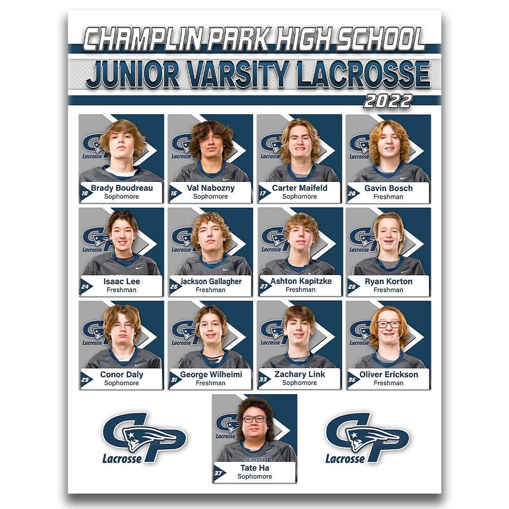 50 Game Rosters (Glossy Double-Sided 8.5x11")