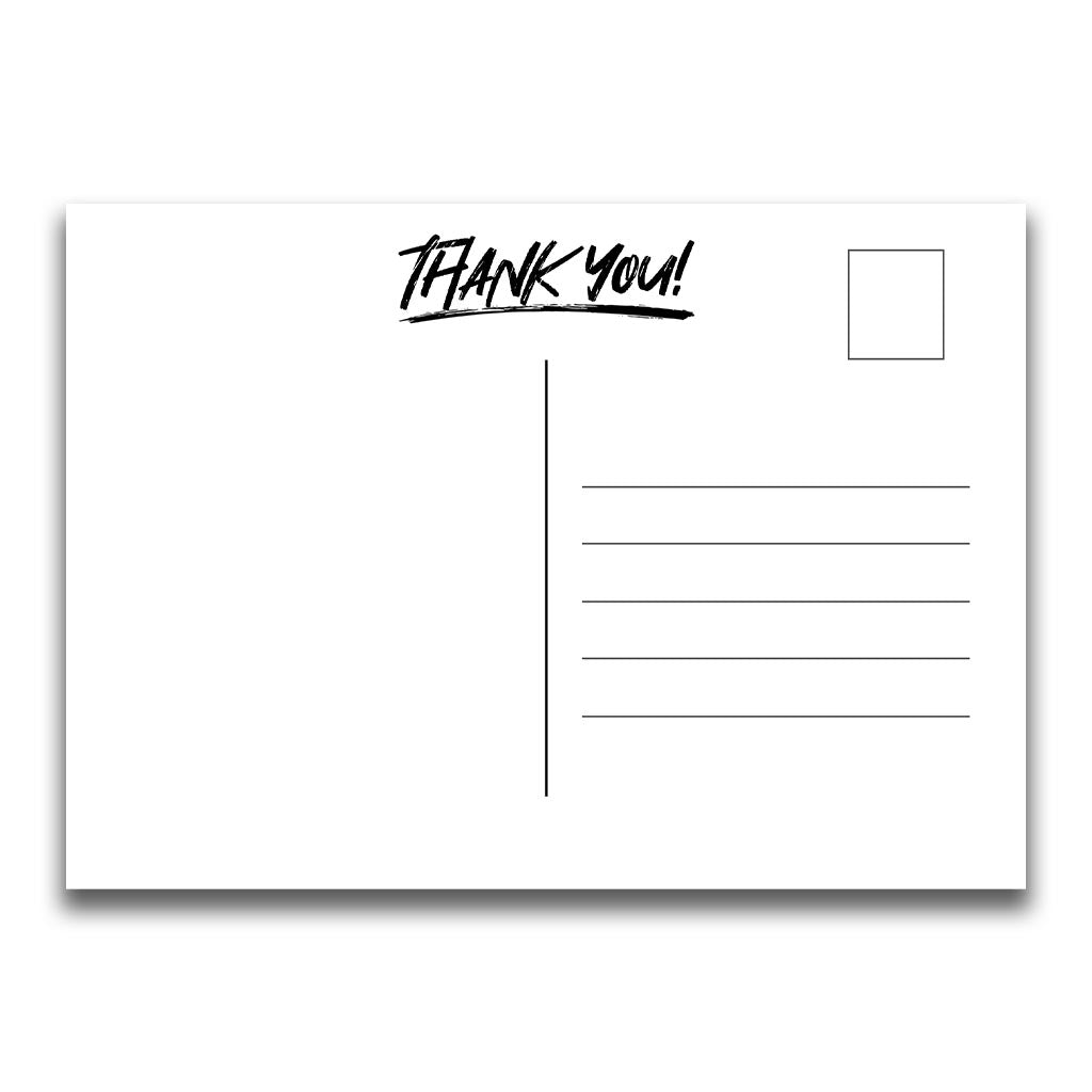 Postcard Back Template 5x7